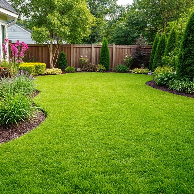 A nice healthy lawn after poop scooper services